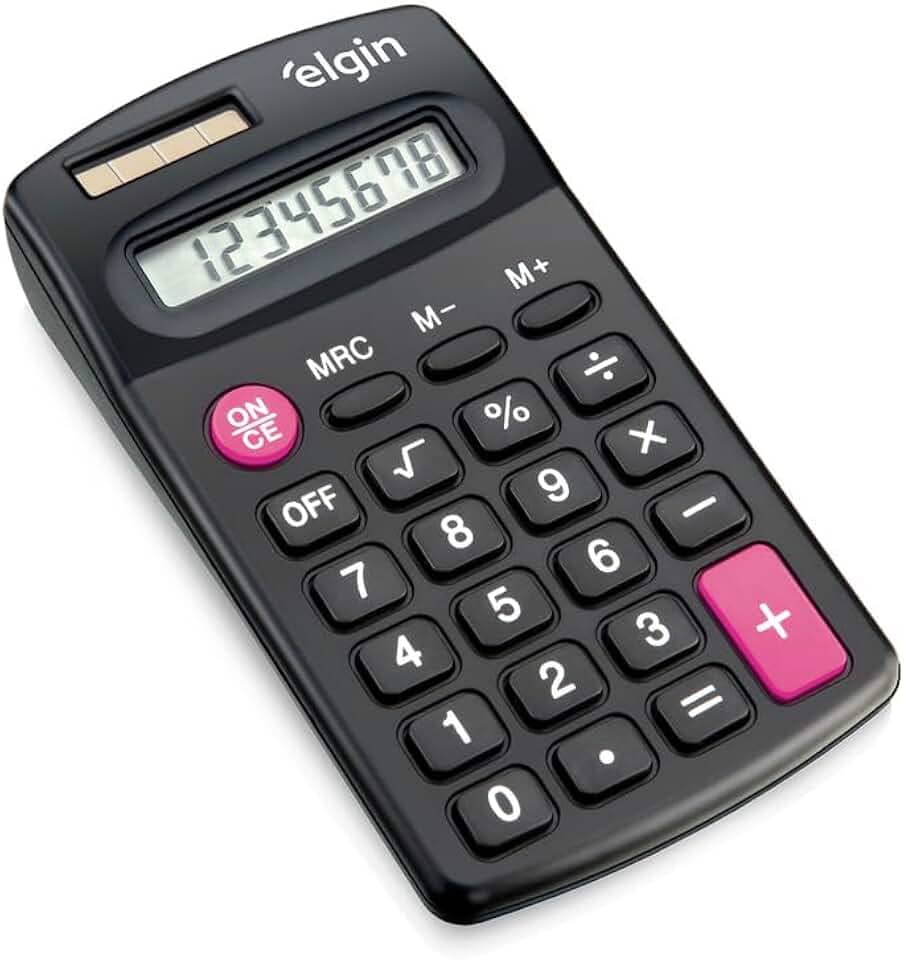 Calculadora de Bolso 8 Dígitos CB 1485 Preta Elgin