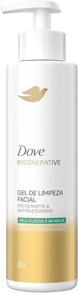 Dove Regenerative Gel de Limpeza Facial Efeito Matte & Antioleosidade 300ml