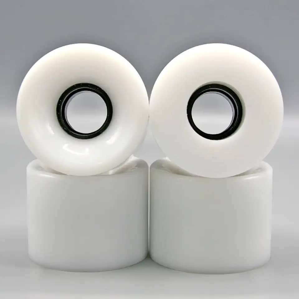 Rodas Longboard com rolamentos e espaçadores ABEC-9 78A, rodas de cruzador macias para skates, rodas de skate PU (pacote com 4)