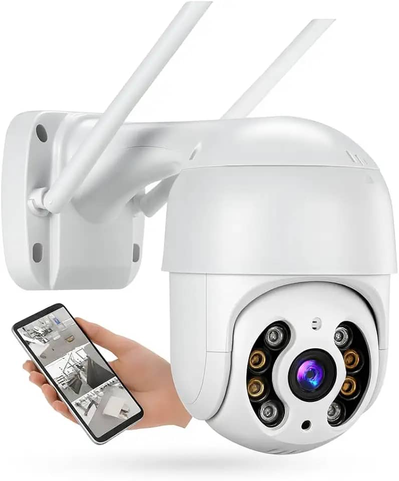 Câmera de Segurança Wi-Fi Externa IP A8 – Prova d’Água com Visão Noturna Infravermelha e Monitoramento em Tempo Real Premium Jortan