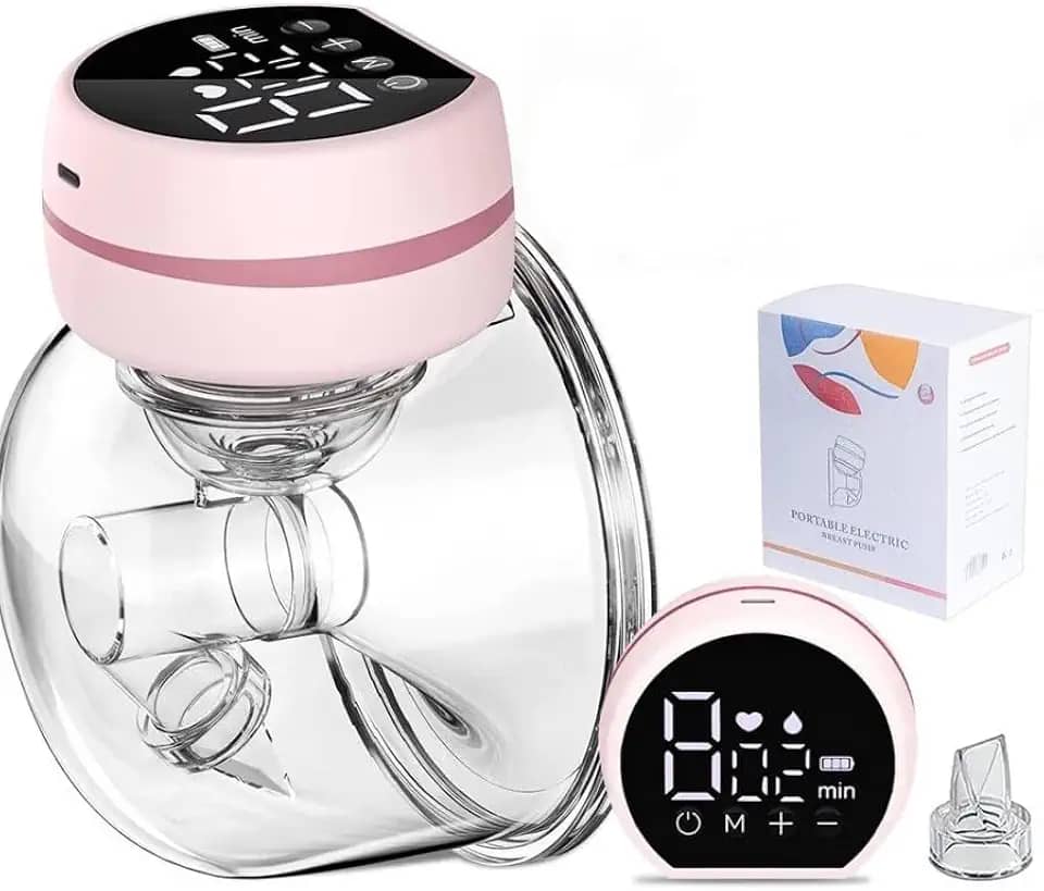 Bomba De Tirar Leite Mama Portátil P1 Mãos Livres Elétrica Sem BPA 3 Modos 10 Níveis de Sucção Conforto Coletor de Leite de Amamentação