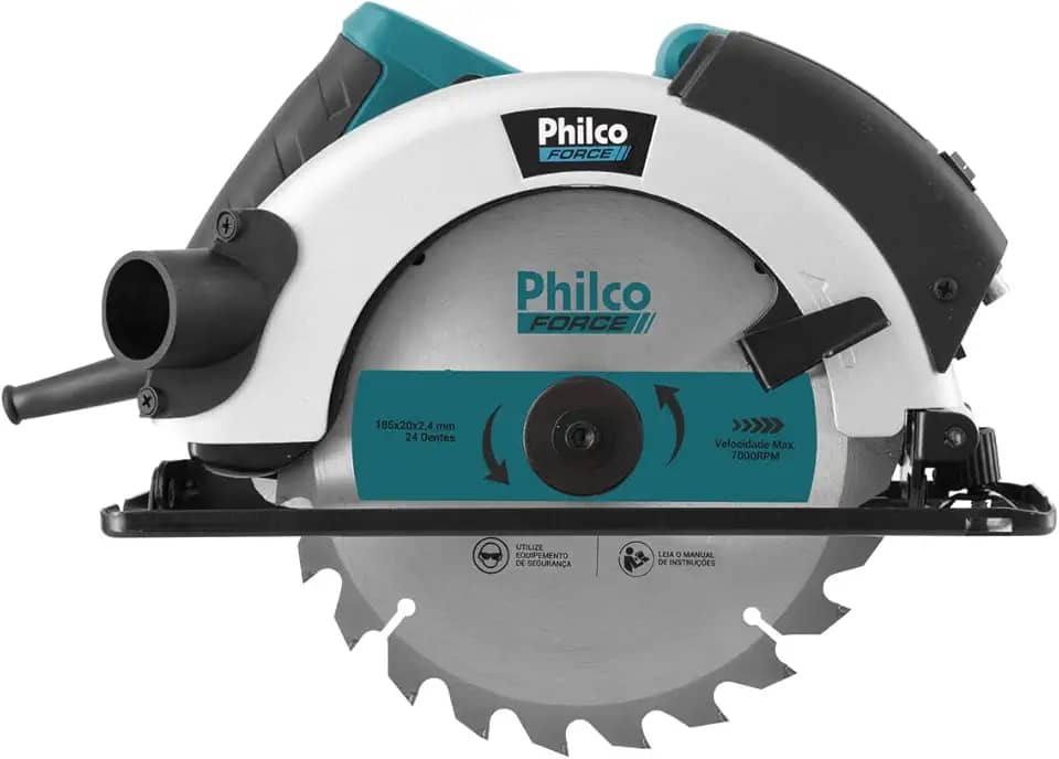 Serra Circular Psc01 127V, Philco, SERRA CIRCULAR PSC01 127V 051101010, Azul/Preto/Cinza, 127V