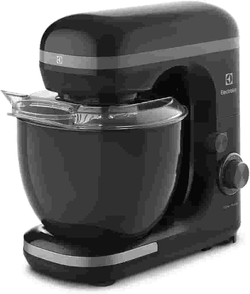 Electrolux Batedeira planetária potente capacidade 5L 750W 12 velocidades função pulsar massa pesada pes antiderrapante EKM30 preto 220v