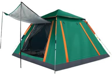 Barraca Camping Acampamento 15 estilos (013-Verde Escuro(3-4))