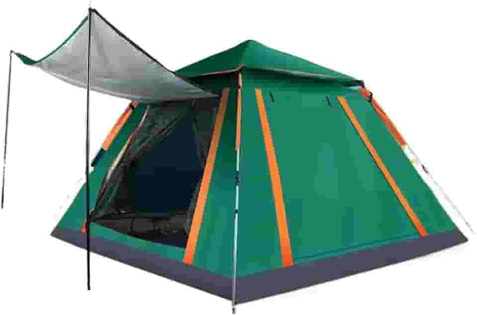 Barraca Camping Acampamento 15 estilos (013-Verde Escuro(3-4))