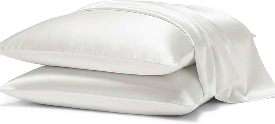 Kit 2 Fronhas Cetim Anti-frizz Seda Alto Brilho Par (White)