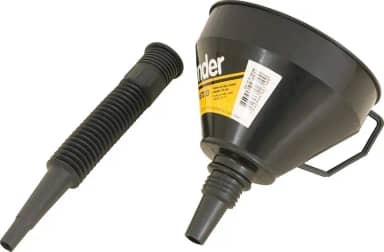 Funil Plástico, Bico Flexível, Preto, 160 Mm, Vonder