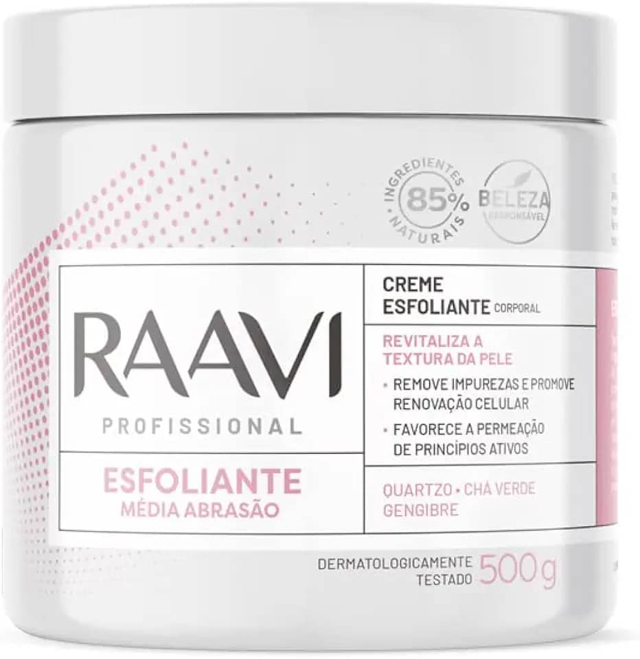 Raavi Crème Esfoliante Media Abrasao 500G Rosa