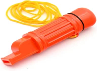 Apito de Emergência Shrill com Cordão, Som Alto, Segurança, Sobrevivência, Resgate para Caiaque, Colete Salva-Vidas, Barco, Pesca, Camping, Caminhada, Caça, Crianças, Bússola, Plástico Durável