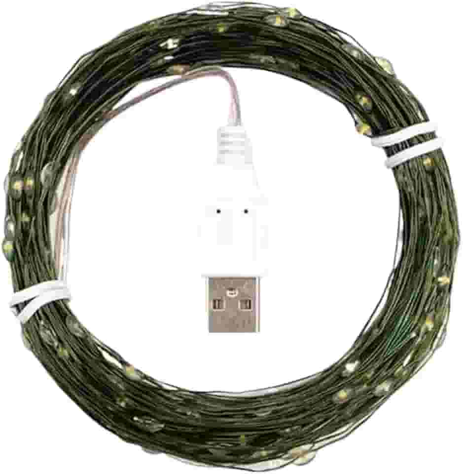 20 Metros 200 LED Luzes De Fadas USB Com Controle Remoto De 13 Botões 8 Modos De flash À Prova D'água Fio De Prata Cobre decoração de natal para jardim,enfeites de natal para jardim(Colorido,20m)