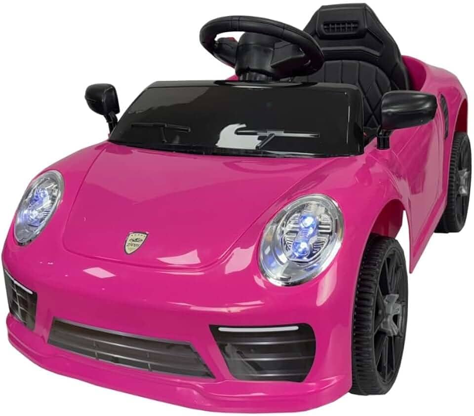 Zippy Toys Carro Elétrico Compact com Controle Remoto 6V, Rosa