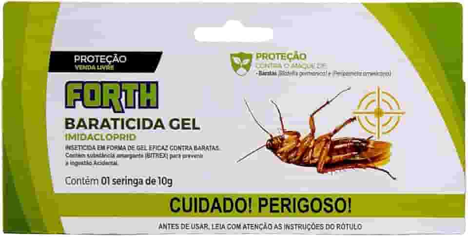 Forth Baraticida, Isca em Gel, Imidacloprid, Seringa, Bico Dosador, 10g