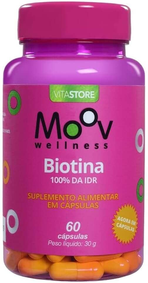 Biotina Crescimento Saúde Cabelos Pele Unha 60 cp