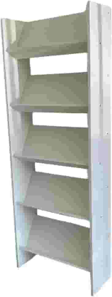 Estante Expositor Organizador para Livros, Revistas, Quadros com 5 Prateleiras - Branco