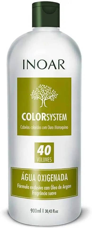 INOAR Água Oxigenada - 900ml 40 Volumes, para todos os tipos de cabelo