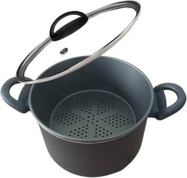 Panela Multiuso Com Forma Antiaderente Cuscuz Legumes Vapor