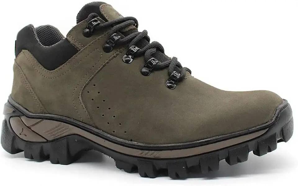 Tenis Masculino Verde Trilha Aventura Montanhismo Escalada