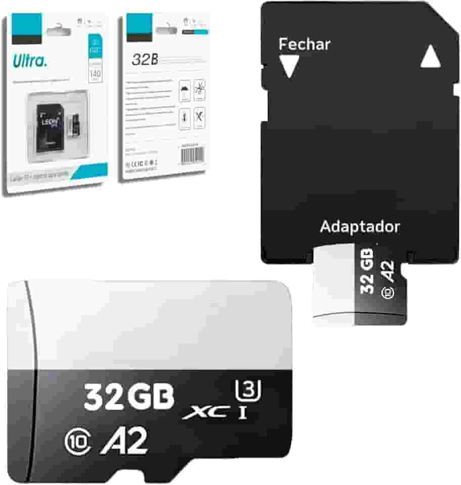 Micro Cartão De Memória 32GB Original Adaptador Full Hd - Velocidade 140MB/s ® Ultra Extreme PRO Classe SD