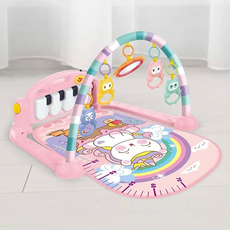 Tapete de Atividade Musical Piano Interativo Unicórnio Wakaii