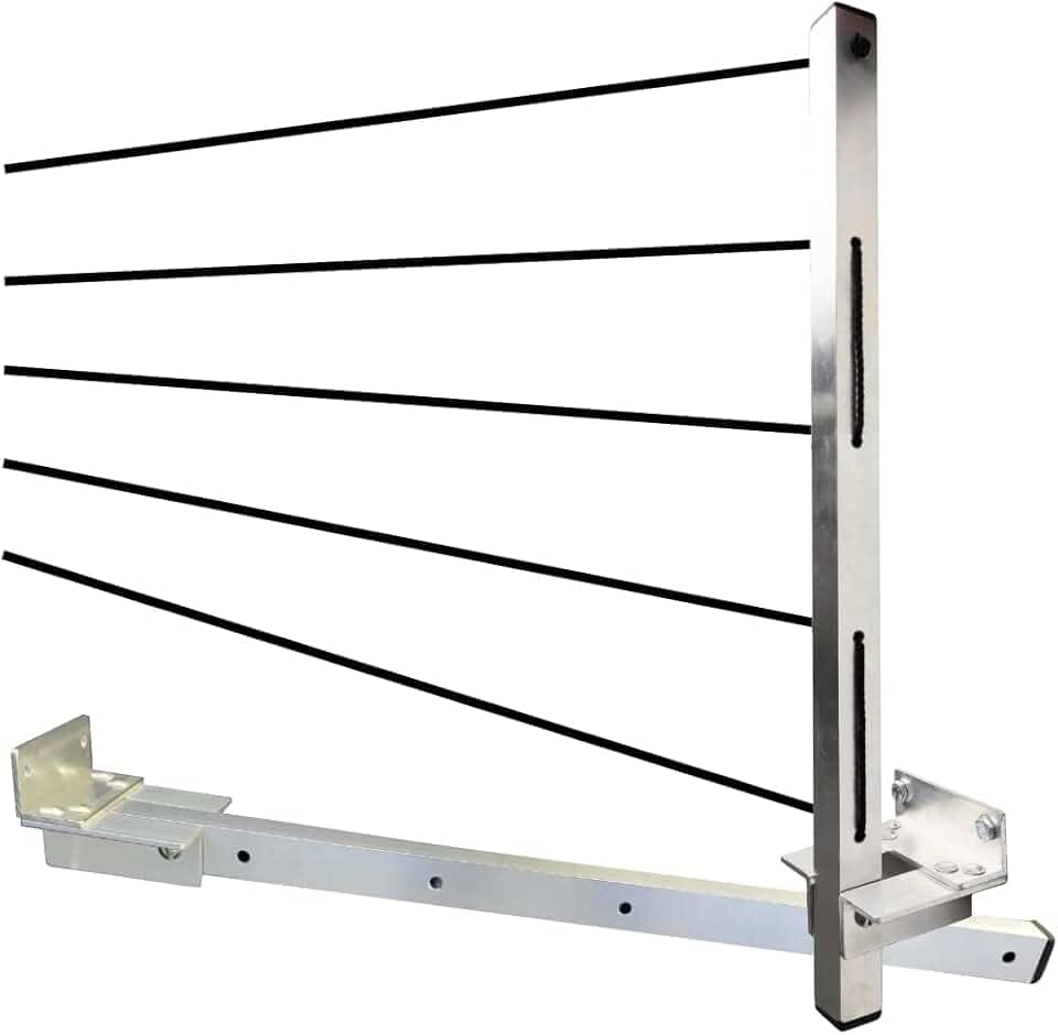 Varal Retratil de Parede Dobrável Aluminio Reforçado Com Cabo de Aço