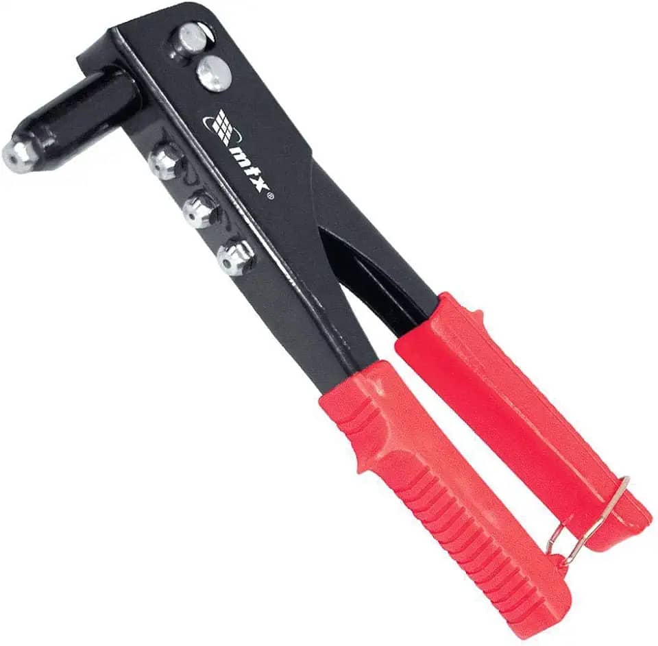 MTX Rebitador Manual Tipo Alicate 225 mm – Para Rebites 2.4, 3.2, 4.0 e 4.8 mm