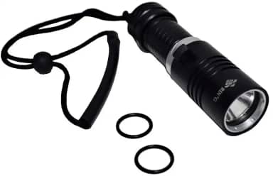 Lanterna Mergulho Cree T6 Recarregável à Prova Dágua 100m GB601