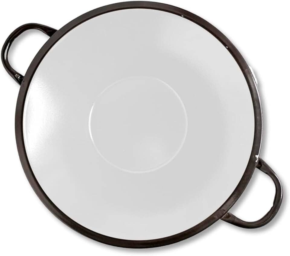 Tacho Esmaltado N16 Para Frituras - Alumínio Esmaltado 6 Litros, para Restaurantes e Lanchonetes, 21cm de Altura