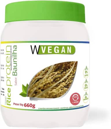 W Vegan Rice Protein 660G Sabor Baunilha