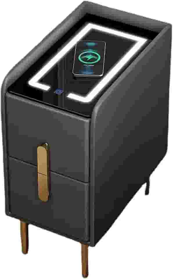 LICONG-2019 Mesa de cabeceira de cabeceira com LED de indução por indução de carregamento USB, moldura de cabeceira de 3 cores