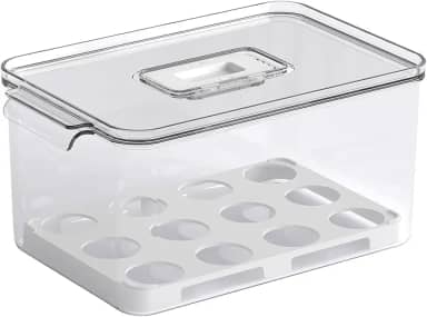 Coza - Organizador para Ovos Dry com Tampa 24 Unidades - Cristal