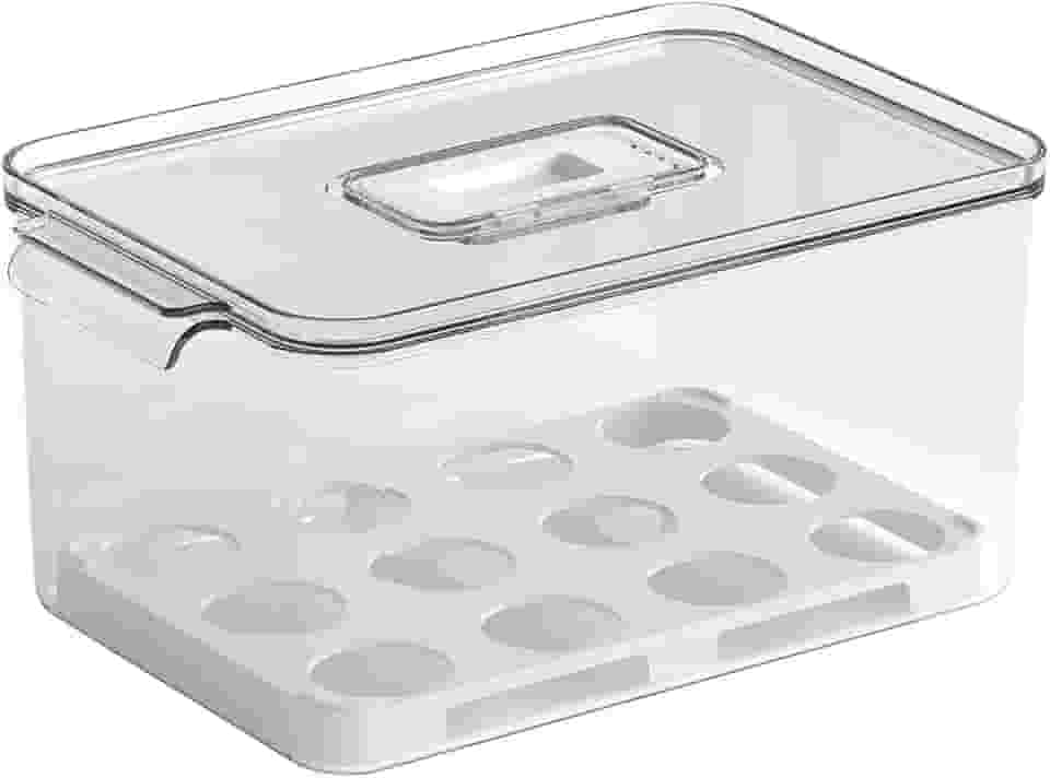 Coza - Organizador para Ovos Dry com Tampa 24 Unidades - Cristal