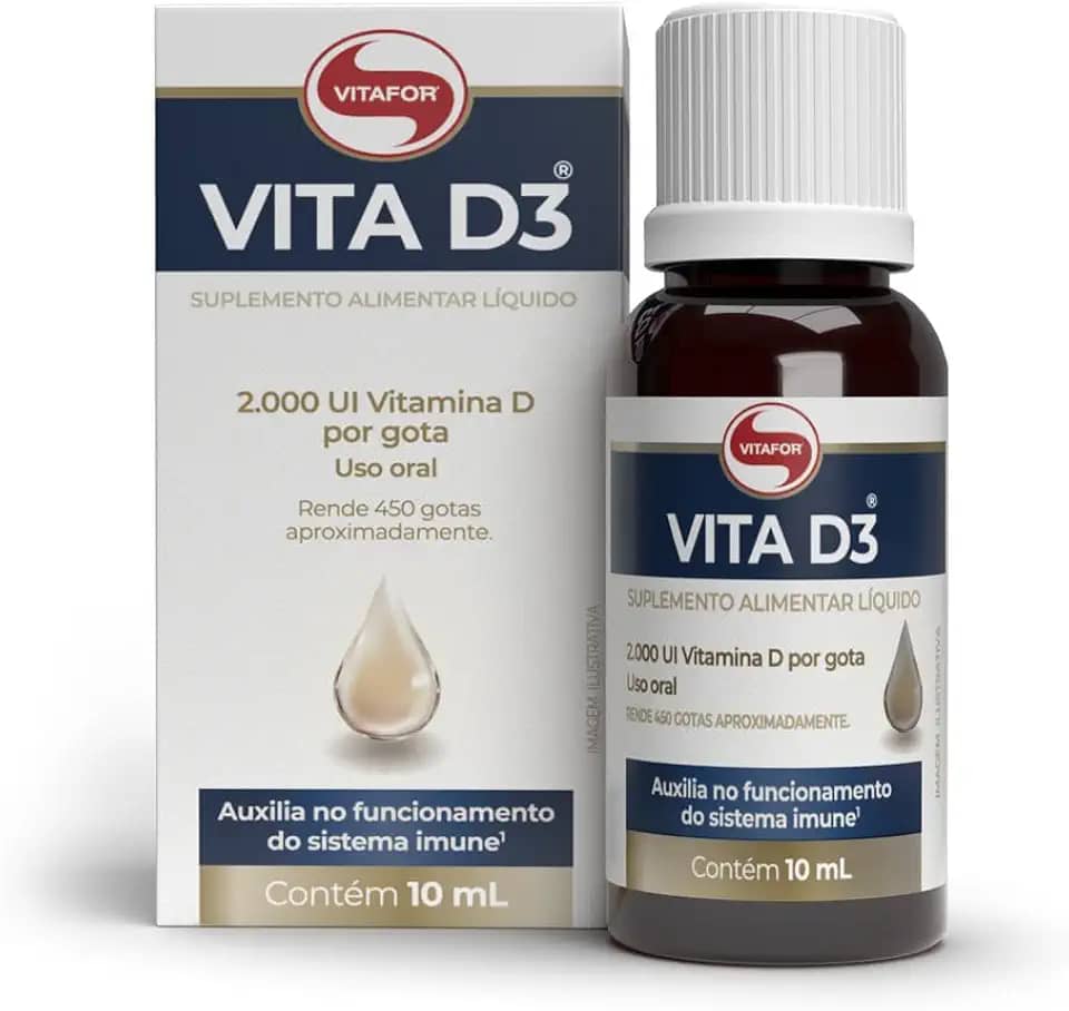 Vitafor - Vita D3 Líquida 2000 UI/gota - 10ml