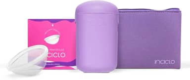 Kit Disco Menstrual + Cápsula Esterilizadora + Necessaire Neoprene Inciclo (Lavanda)