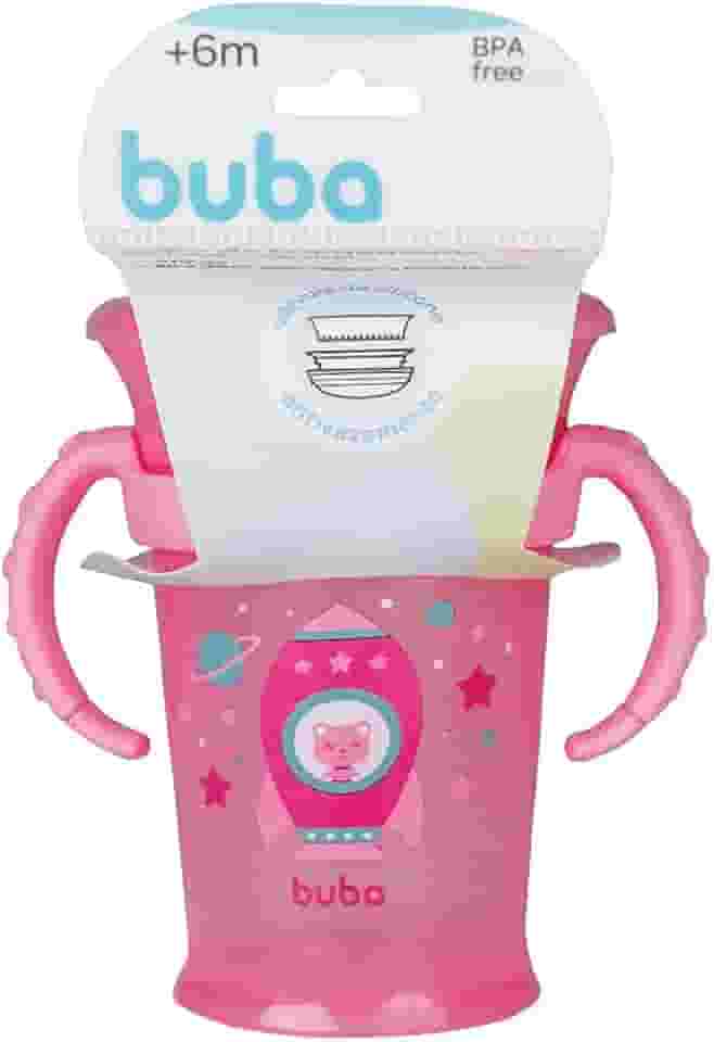 Buba Copo De Treinamento 360 C0M Alca - Rosa Buba Rosa