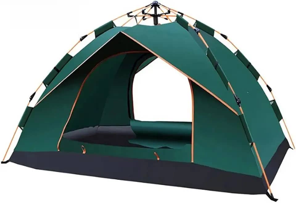 Barraca Camping 4-5 Pessoas Automática Grande Varanda Impermeável Para Praia e Trilha