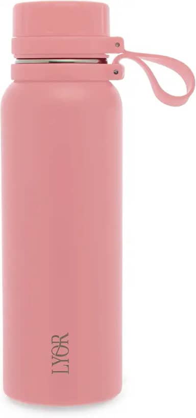 LYOR - Garrafa Térmica de Aço Inox Explorer Rosa 650ml