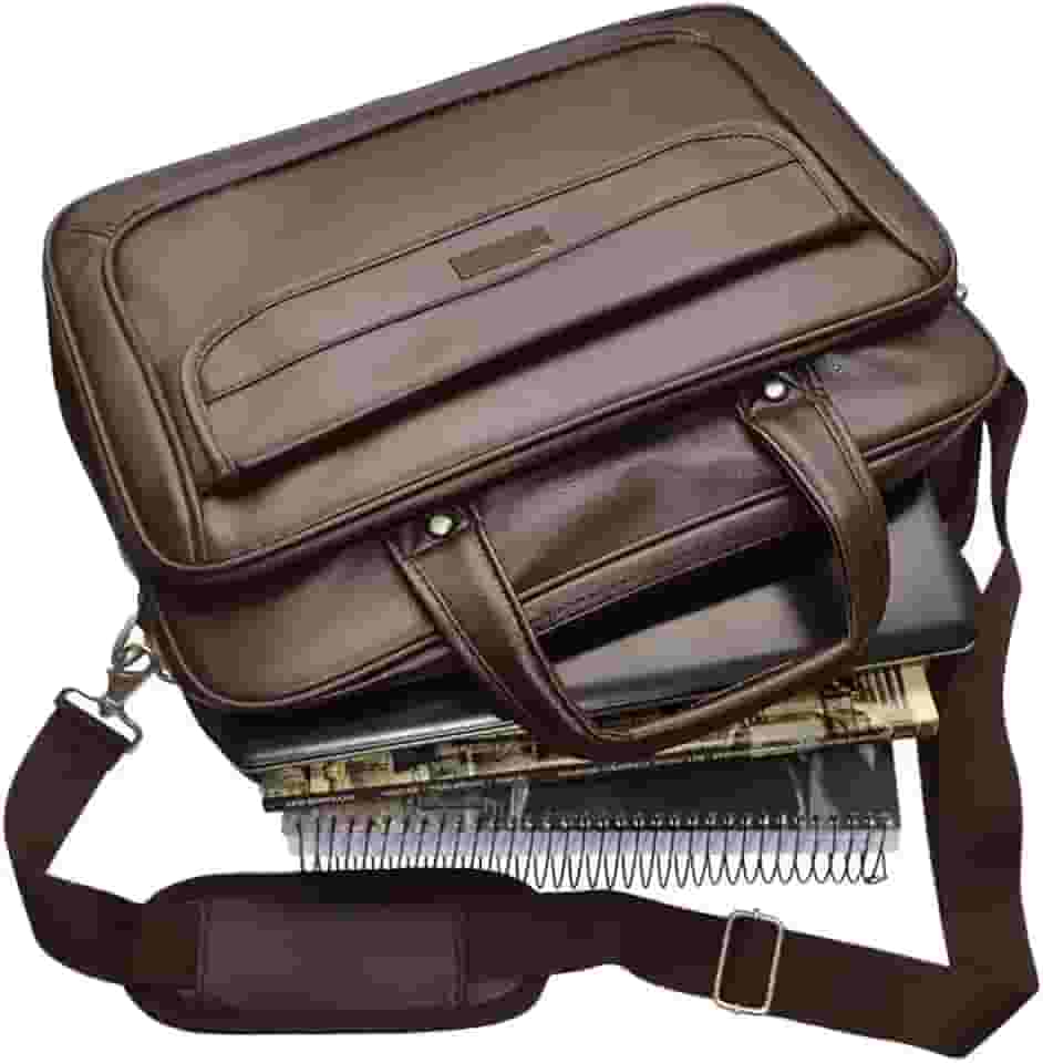 Pasta Executiva Masculina em Couro Impermeável, Maleta de Mão com Múltiplos Compartimentos e Design Sofisticado: Ideal para Advogados, Médicos e Professores em Busca de Estilo e Praticidade