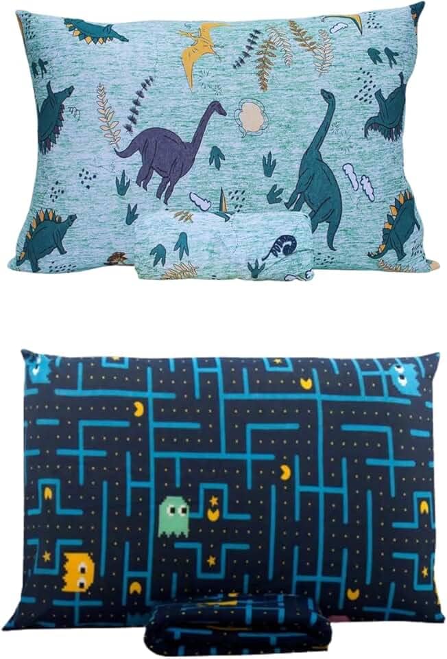 Kit Completo com 2 Jogos de Cama – Temas Dinossauro e Games | Ideal para Meninos