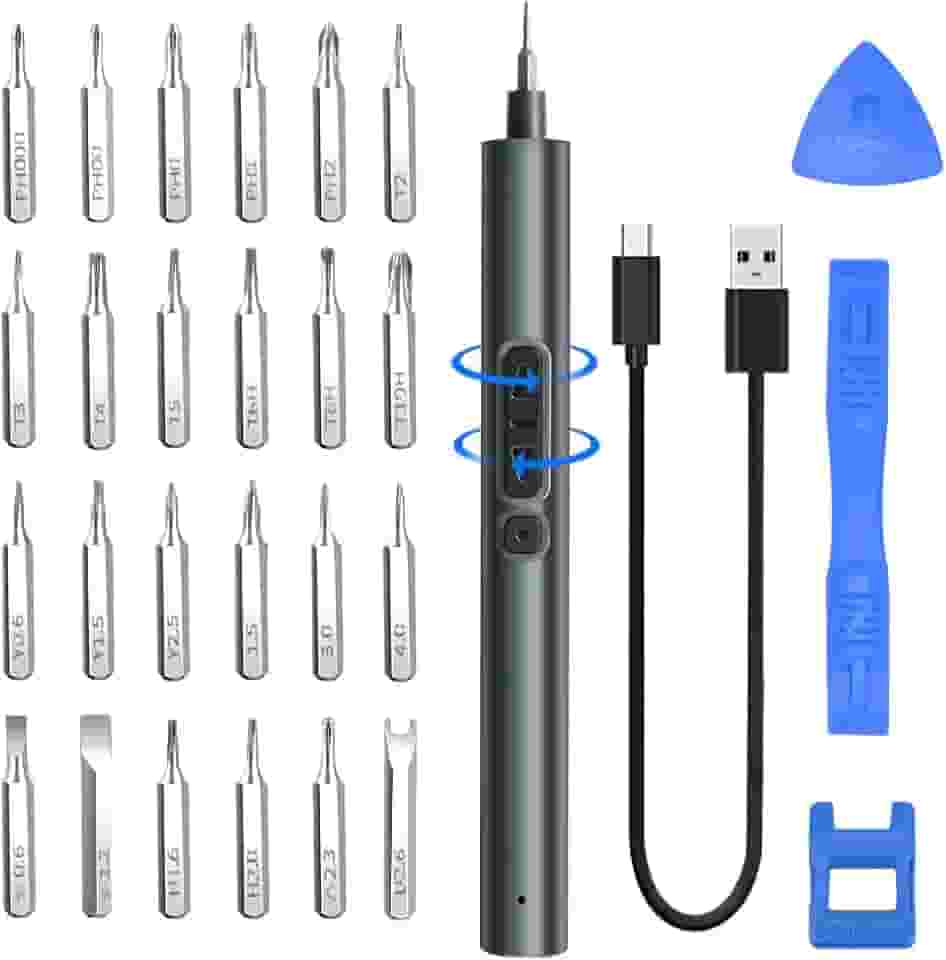 Mini Parafusadeira, Kit 28 Chave de Fenda, Jogo de Chaves, Chave de Fenda, Kit Ferramentas de Precisão, Kit Chave de Precisão, Kit de Chaves, Chave de Precisão Kit, Chaves de Precisão, Kit Chave