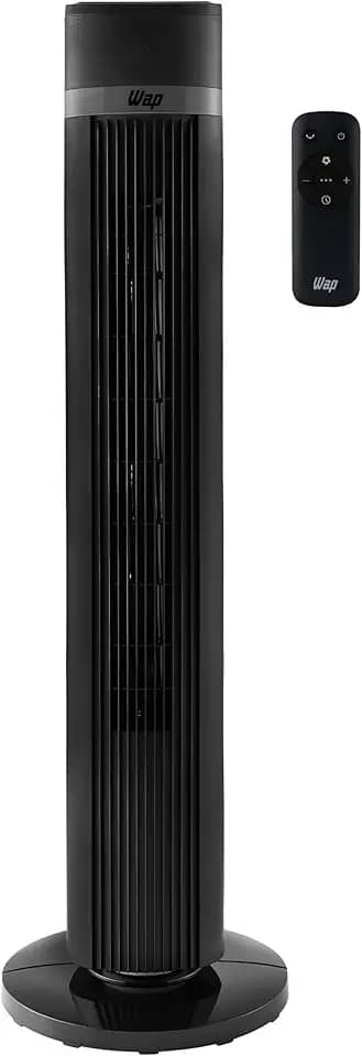 WAP Ventilador de Torre AIR SILENCE com 4 Níveis de Velocidade, Time de até 15 Horas e Desligamento Automático 220V