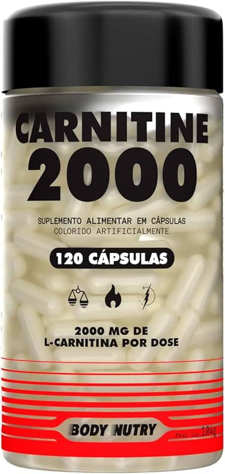 L Carnitina 2000 mg Pura 120 capsulas Sem Sabor Ultra Concentrado