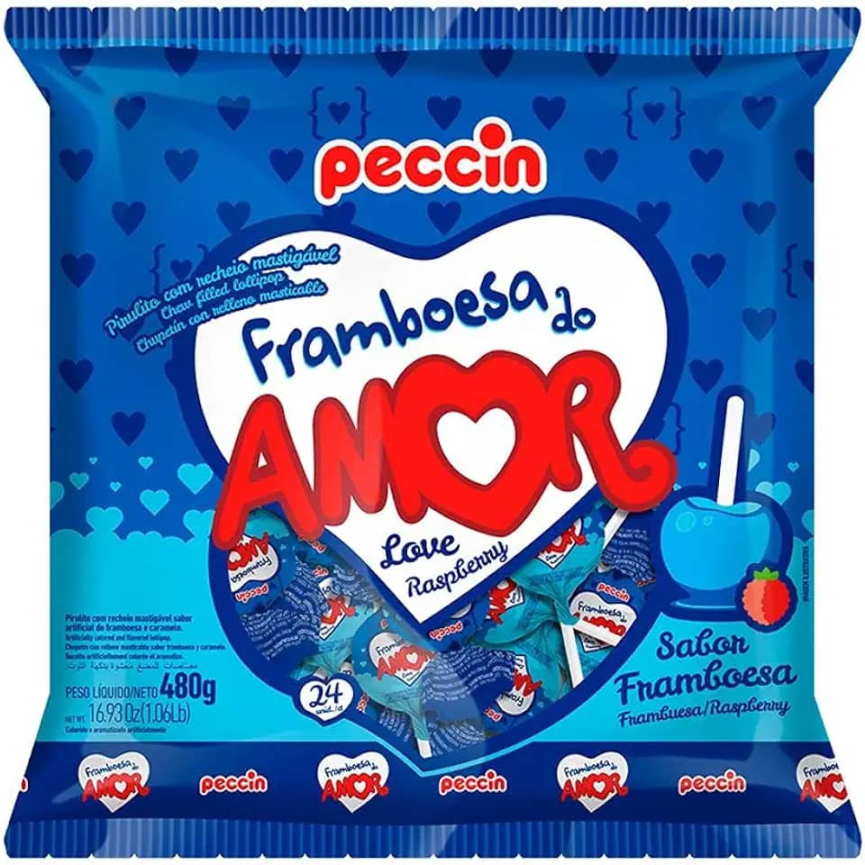 PIRULITO FRAMBOESA DO AMOR 16PCTX480G
