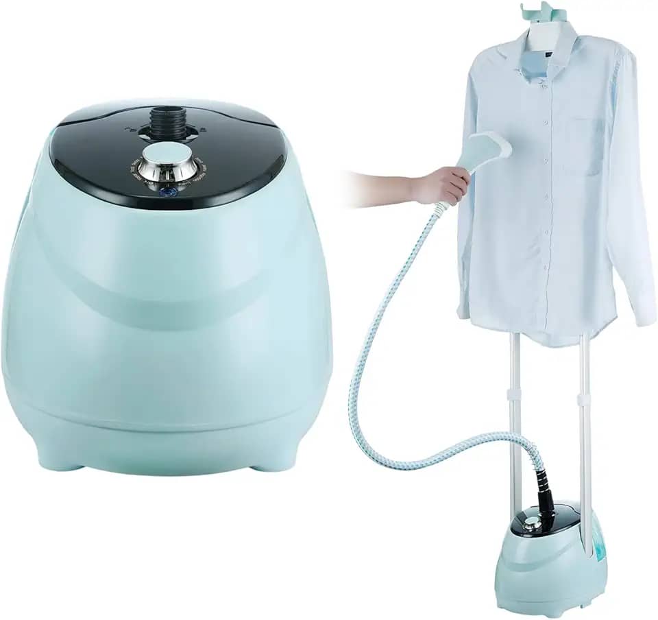 Passadeira a Vapor Vertical Profissional 1800W com 10 Modos, Tanque Transparente 1.8L - Steamer para Roupas, Vaporizador de Roupas 220V, Desamassador de Roupa Eficiente para Todos Tecidos