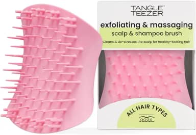 Tangle Teezer - Escova de esfoliação e limpeza do couro cabeludo Scalp Brush Exfoliator. Cor: Rosa
