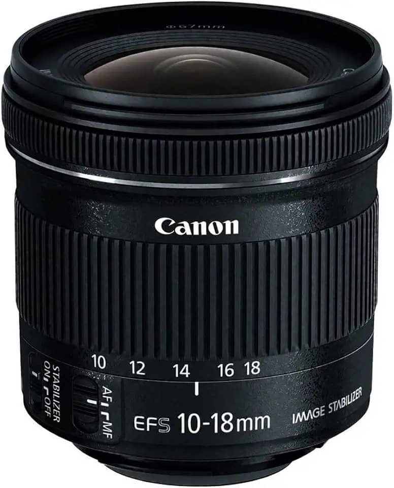 Canon Lente EF-S 10-18mm f/4.5-5.6 IS STM, Preta
