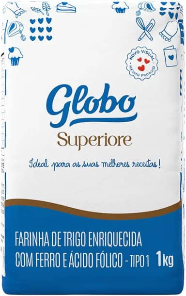 Farinha De Trigo Tipo 1 Globo Superiore W300 5 Kg