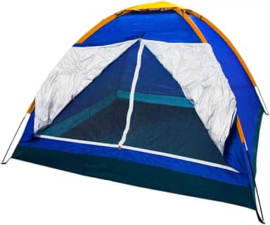 Barraca Camping 4 Pessoas Iglu Tenda Acampamento Bolsa Azul