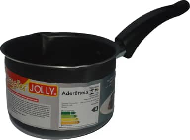 Panela Papeiro 16 em Alumínio Antiaderente com Bico Ambos os Lados - 16 X 12 Cm