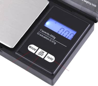 Balança Eletrônica de Alta Precisão, Balança de Peso de Joias, Balança de Alimentos Com Tela Lcd para Ferramentas de Cozimento de Cozinha (200g/0,01g)