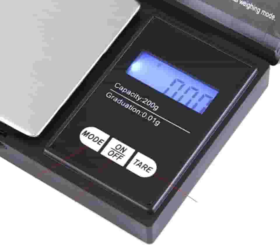 Balança Eletrônica de Alta Precisão, Balança de Peso de Joias, Balança de Alimentos Com Tela Lcd para Ferramentas de Cozimento de Cozinha (200g/0,01g)
